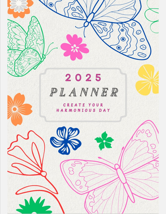 2025 Digital Daily Planner - Floral Printable Planner